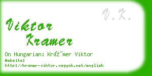 viktor kramer business card